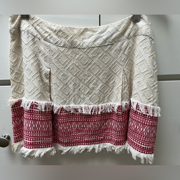 NWT Vintage Chloe Oliver fully lined Blended Ideas skirt with fringe in sz S - Picture 3 of 8